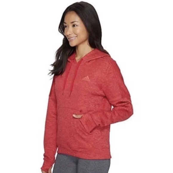 NWT! Women’s Bright Red Adidas Pullover Hoodie with Climate Control - Medium - Picture 4 of 6